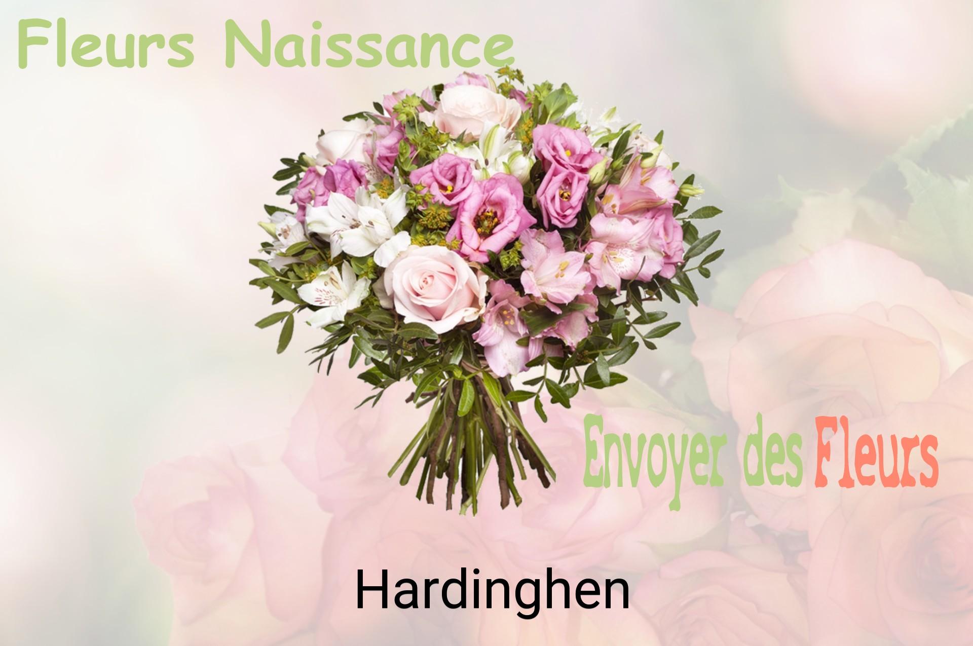 Bouquet de fleurs de naissance livré à Hardinghen